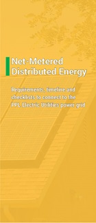Net-Metered Distributed Energy Brochure cover