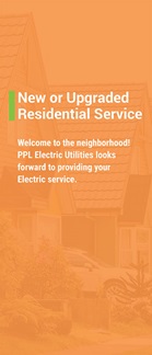 Cover of the 'New or Upgraded Residential Service' brochure