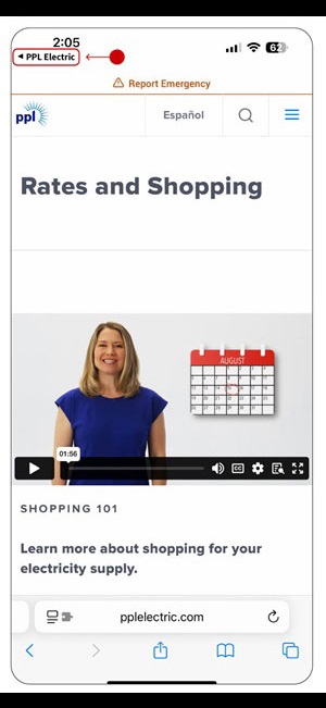 back to the app screenshot