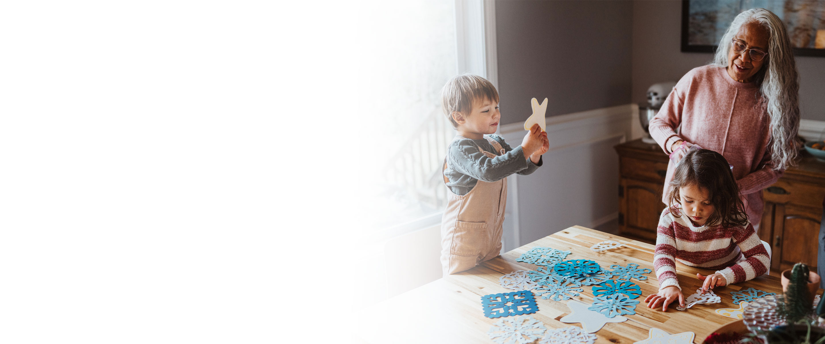 grandmother with grandkids