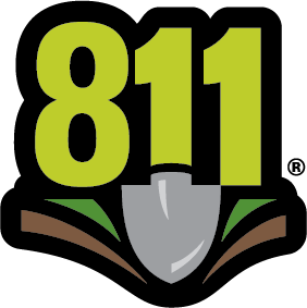 811 Know what's below. Call before you dig.